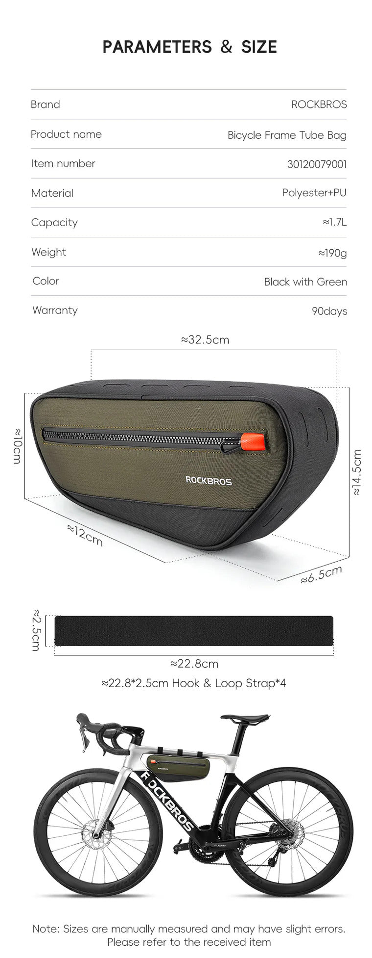Rockbros™ Frame Bag 1.7L