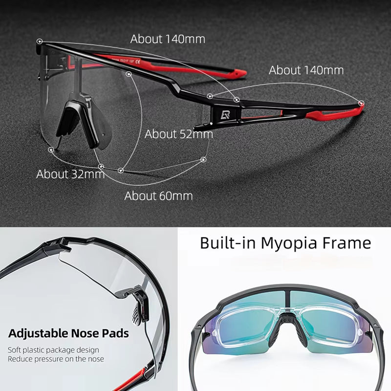 Rockbros™ with Transparent and Semi-Transparent Lenses